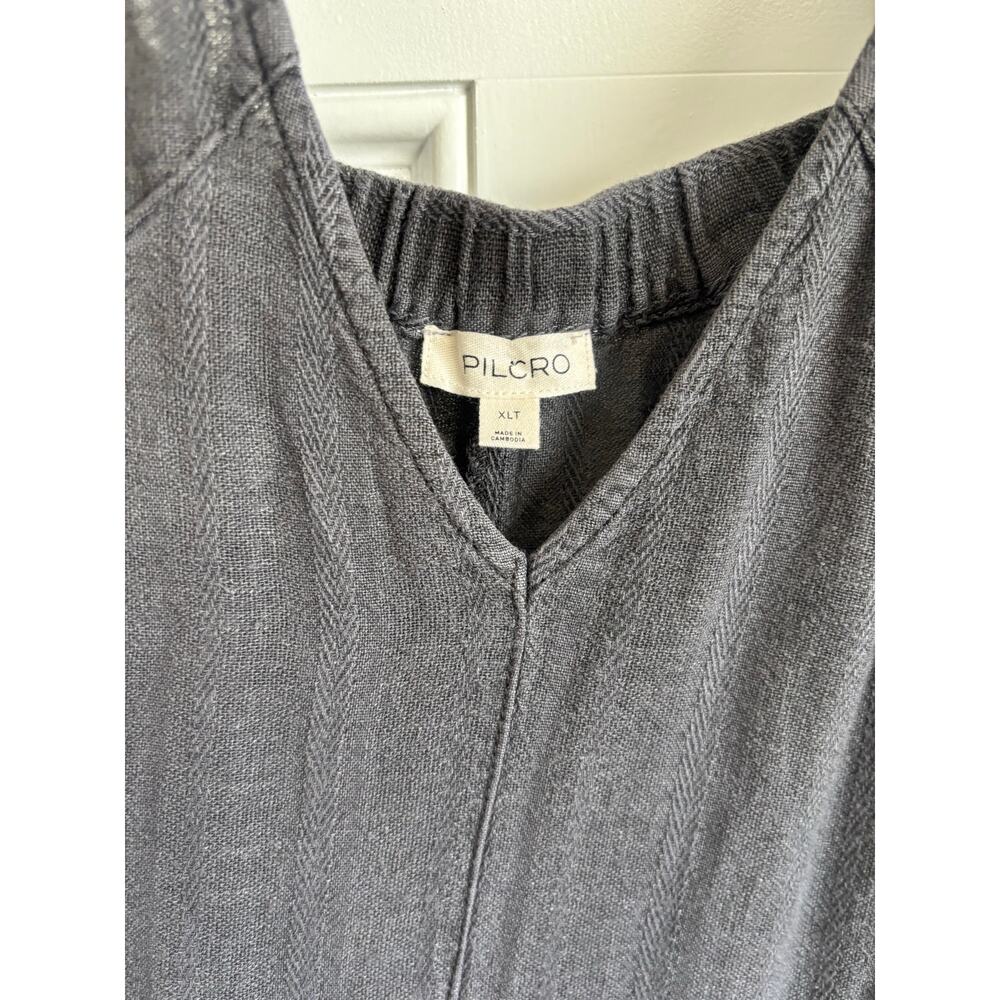 NWT Pilcro Anthropologie Pilcro V-Neck Linen Jumpsuit size XL tall - Picture 6 of 9